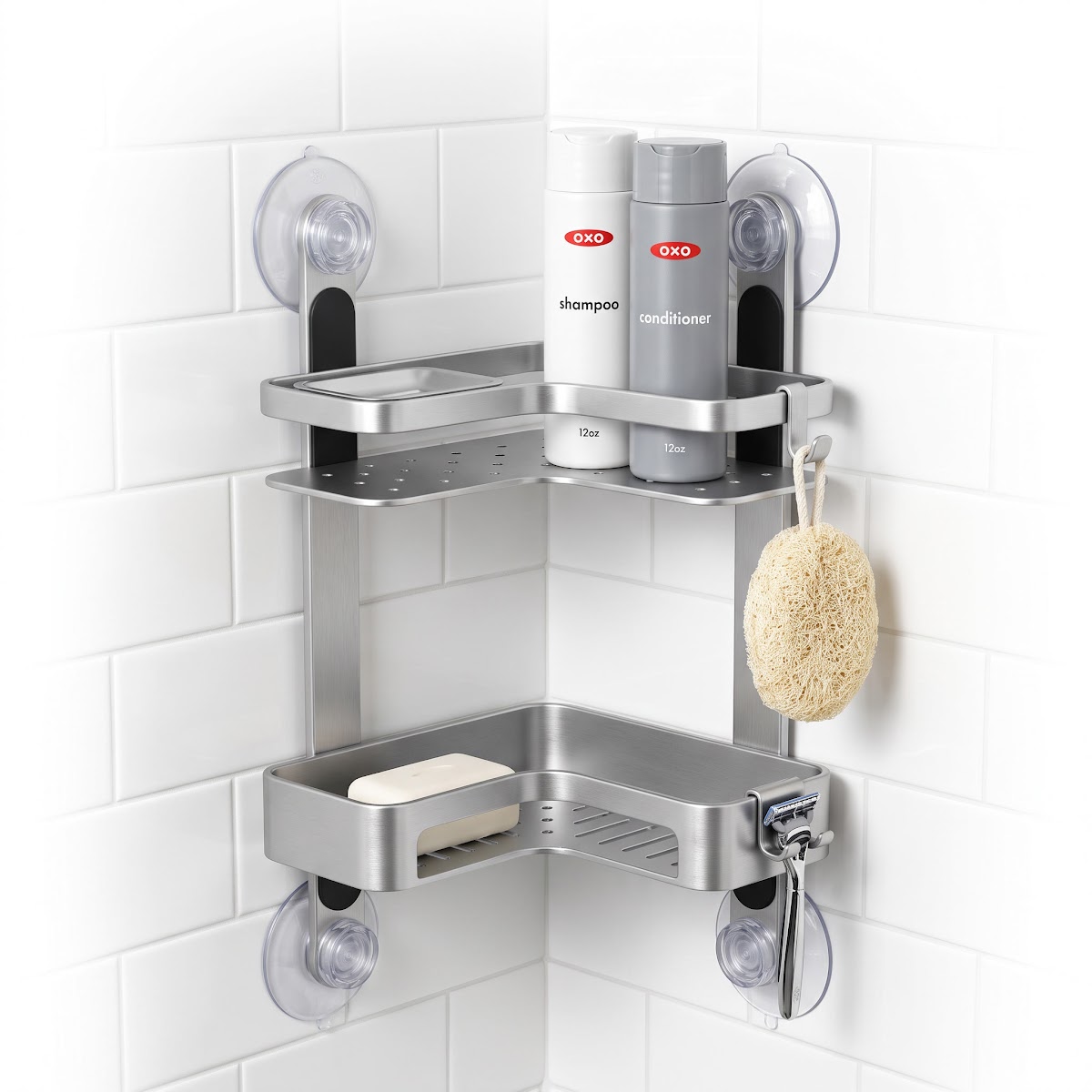 Best Shower Caddies for Bathroom Storage (2026) - PRODUCT 3 — OXO Good Grips Corner Caddy