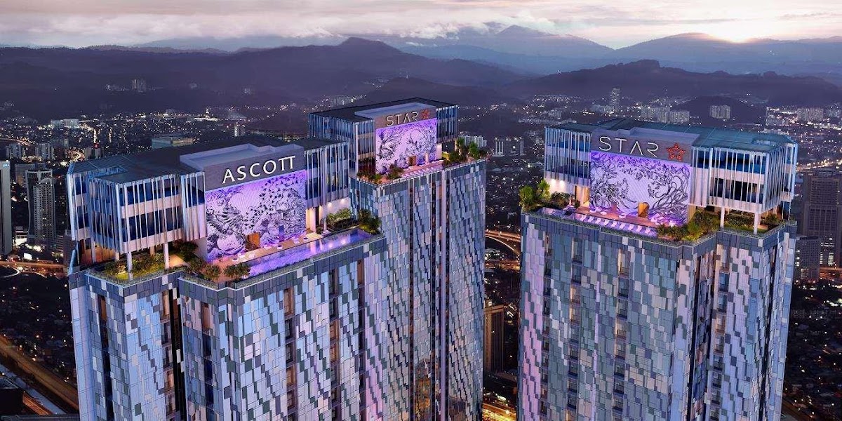Ascott Star Residence — aerial view 2 project birdseye