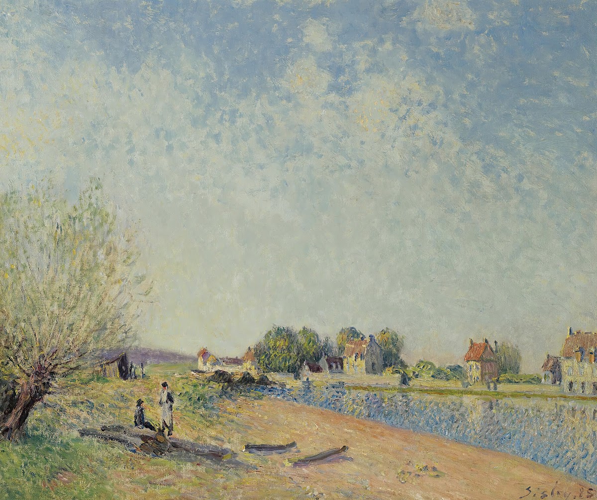 Le Canal Du Loing À Saint Mammès 1885