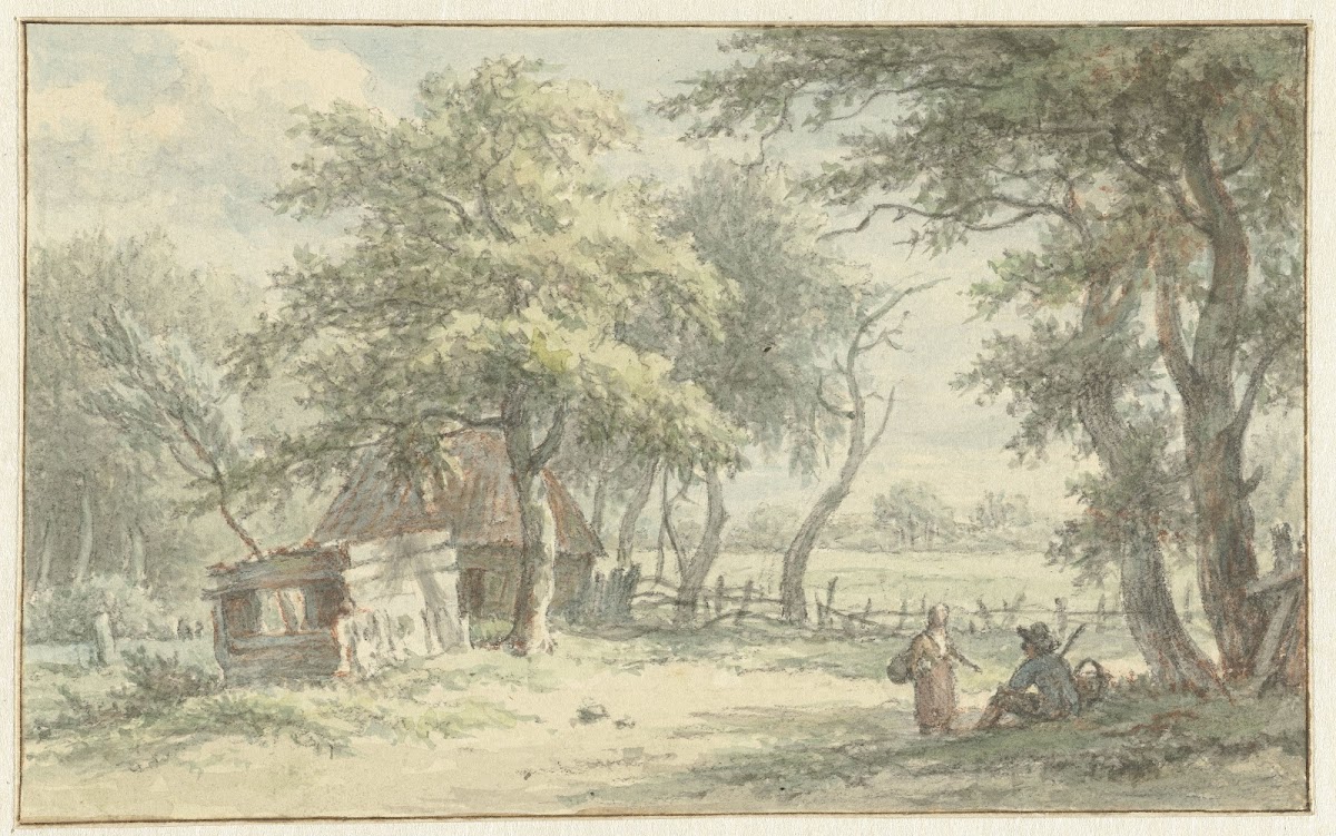 Figuren bij hutje in het Naarder Houd 1755   1818