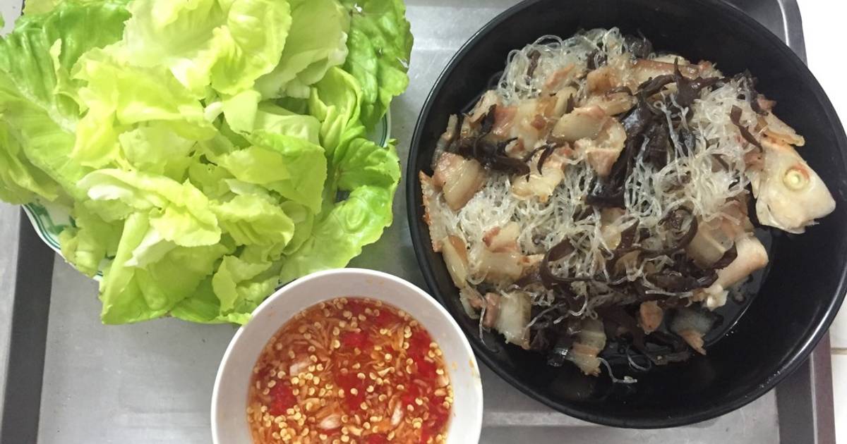 Cá hấp bún tàu😋