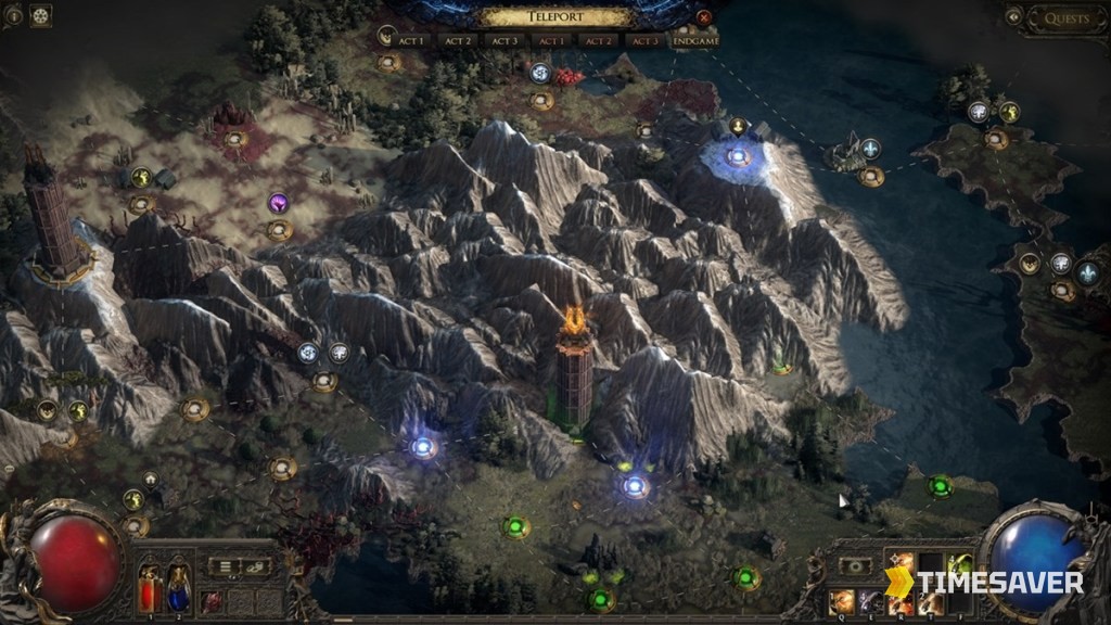 PoE2 endgame Atlas — high-density mapping is where Socket Currency drops