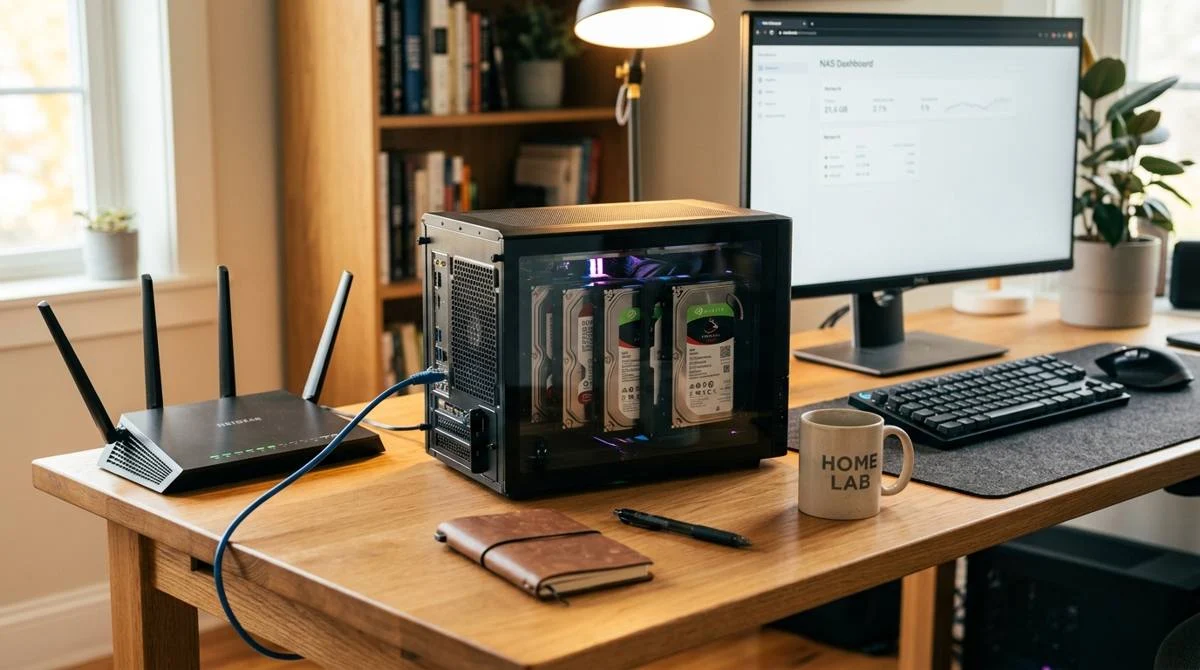 Setup NAS DIY rumahan dengan mini PC dan hard drive