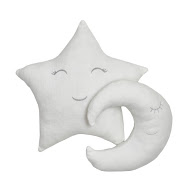 Бампер - подушка Twins Місяць і зірочка (2 шт) екрю