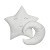 Bumper - pillow Twins Moon and Star (2 pcs) ecru