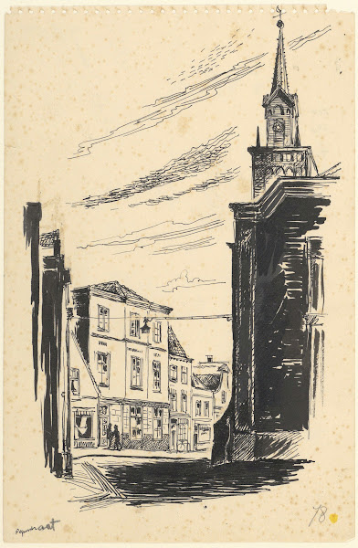Gezicht in de Peperstraat te Zaandam 1950 1960
