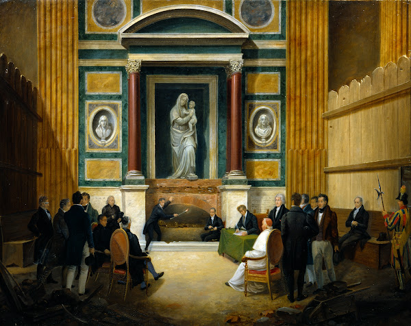 The Opening Of Raphaels Grave In Pantheon 1833 1836