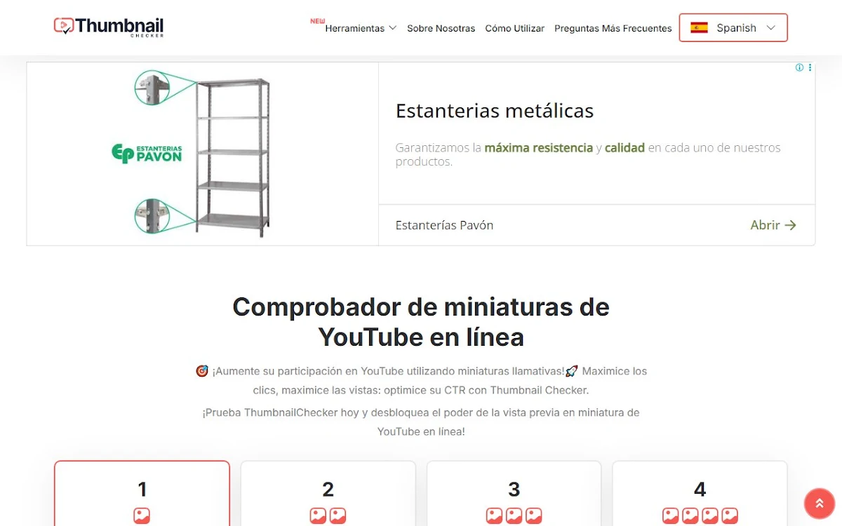 Captura de YouTube Thumbnail Checker