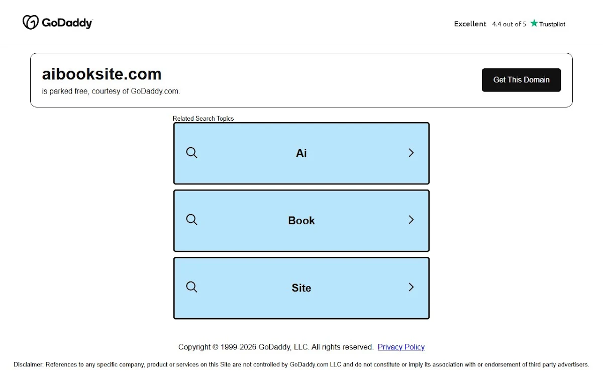 Captura de AIBookSite