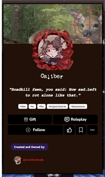 Customized character profile 25