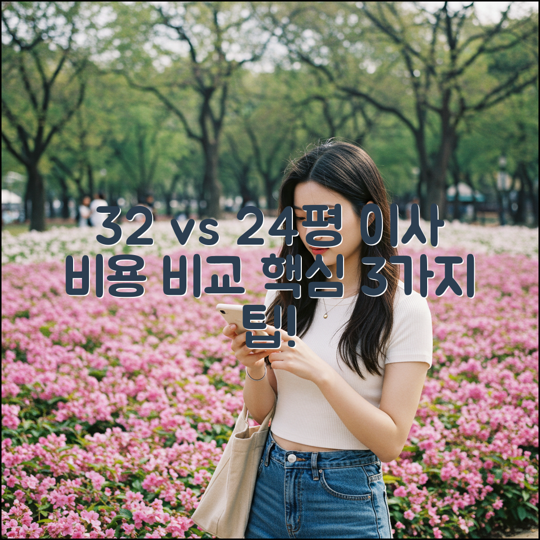 32 vs 24평 포장이사 비용, 3가지 핵심 비교!