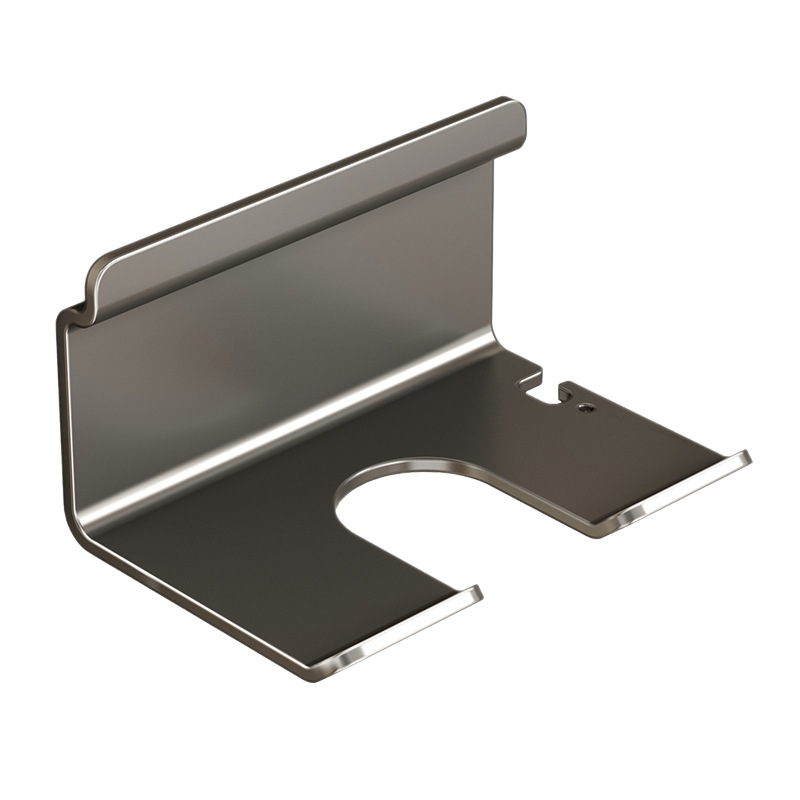 Wall holder for hairdryer, no drilling, stainless steel