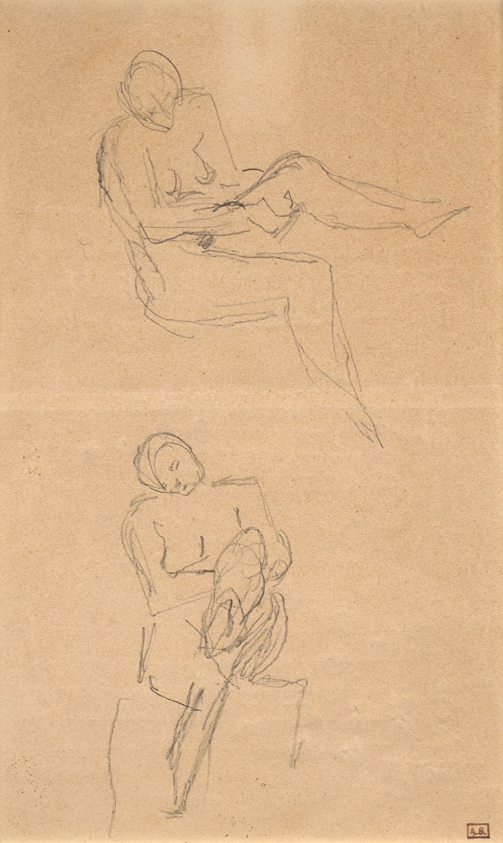 Deux études de nus féminins