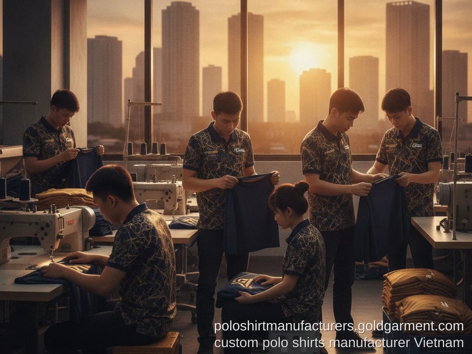 Why Vietnam is the Best Country to Manufacture custom polo shirts in 2025 - Gold Garment Vietnam