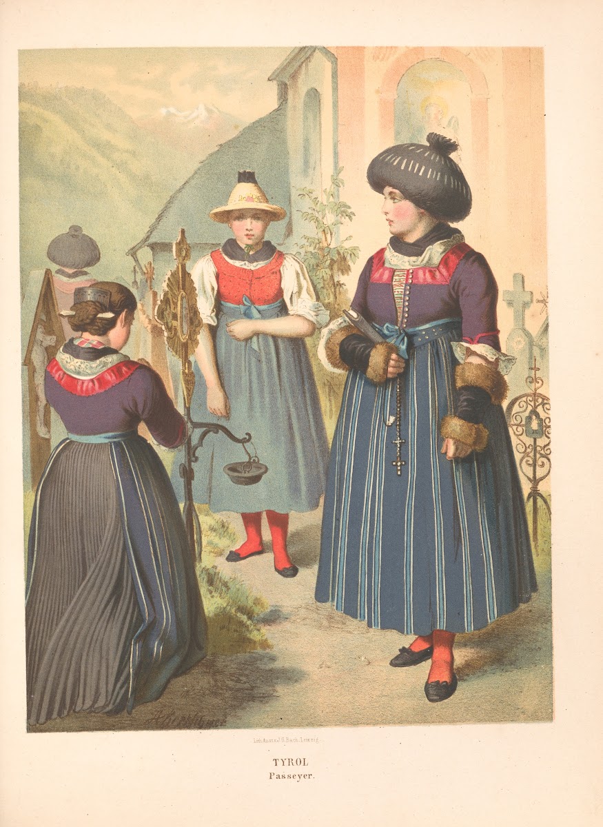 Deutsche Volkstrachten Pl74 1870