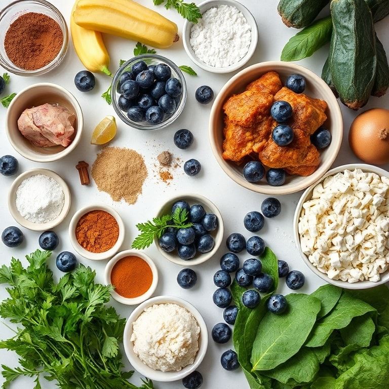 Ingredients for Easy Blueberry Monkey Bread Recipe for Breakfast or Brunch: Quick & Homemade Delight