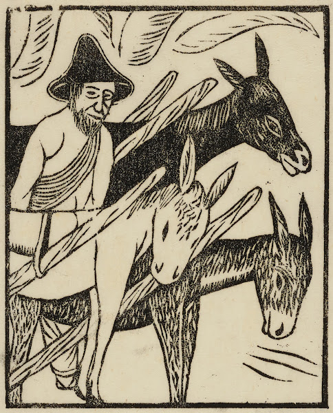 Man with Three Donkeys
