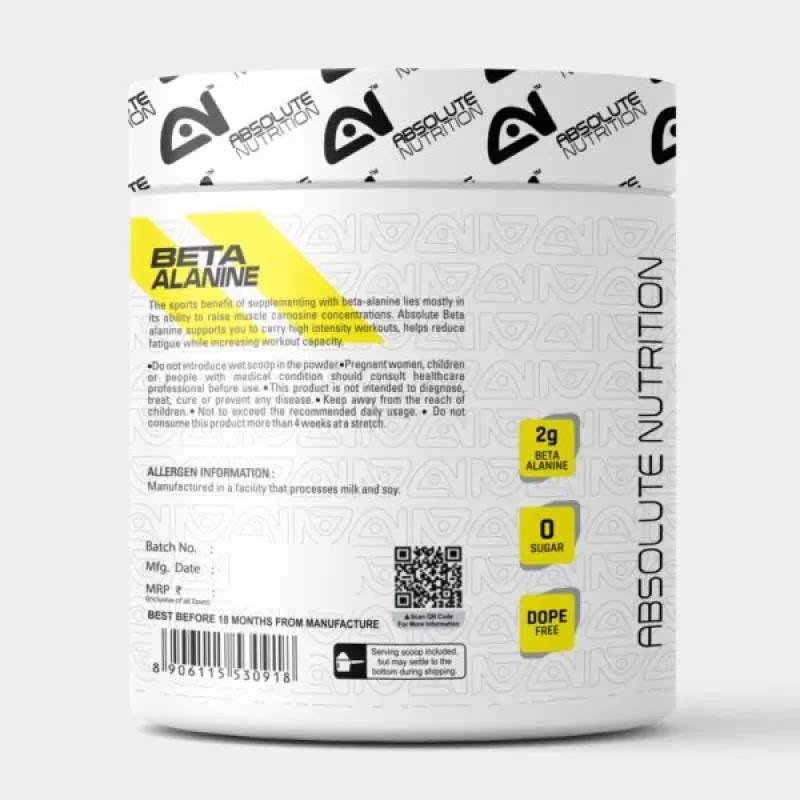 Absolute Nutrition Beta Alanine 100gm — ORANGE, 100g