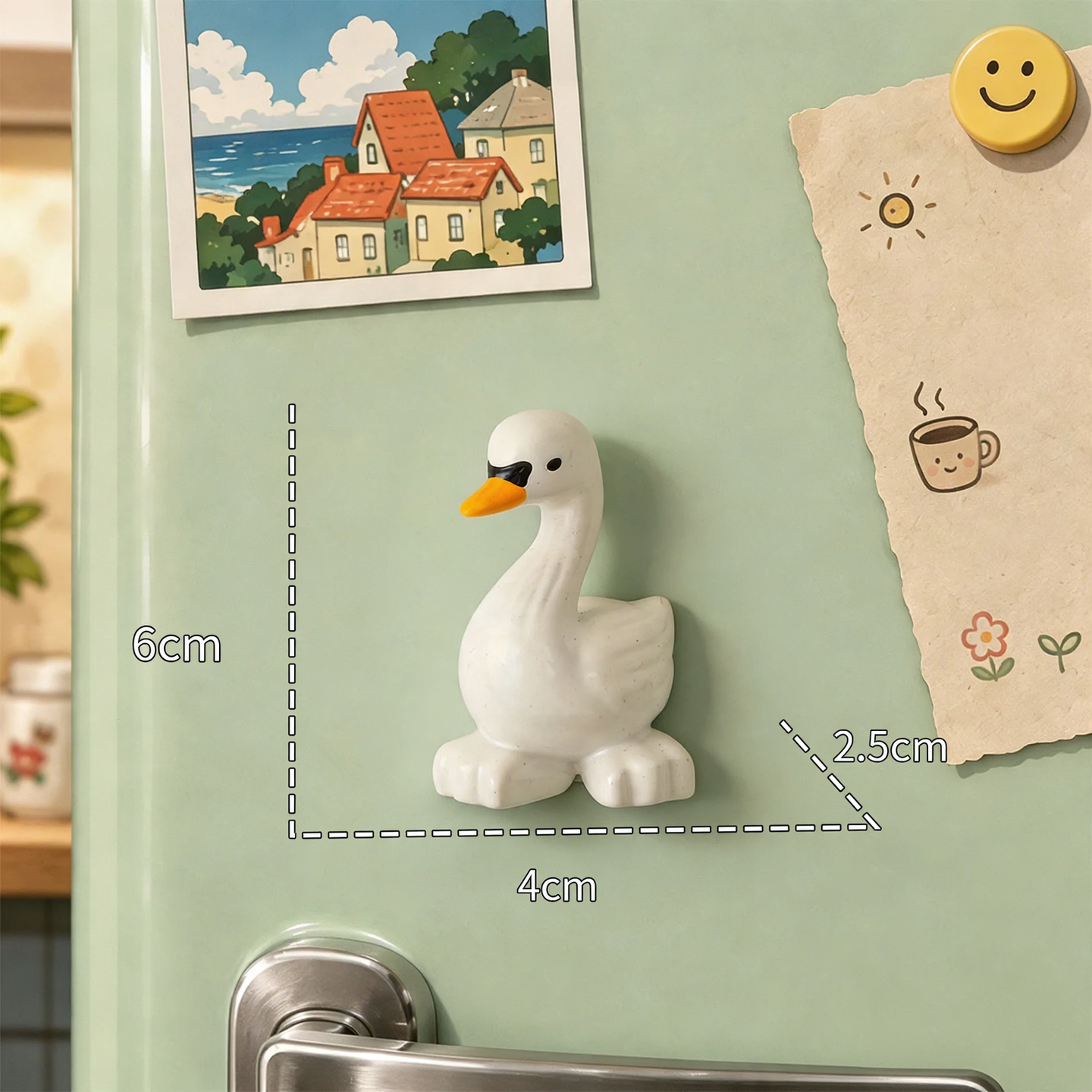 3D Animal Magnets made of resin, cute designs