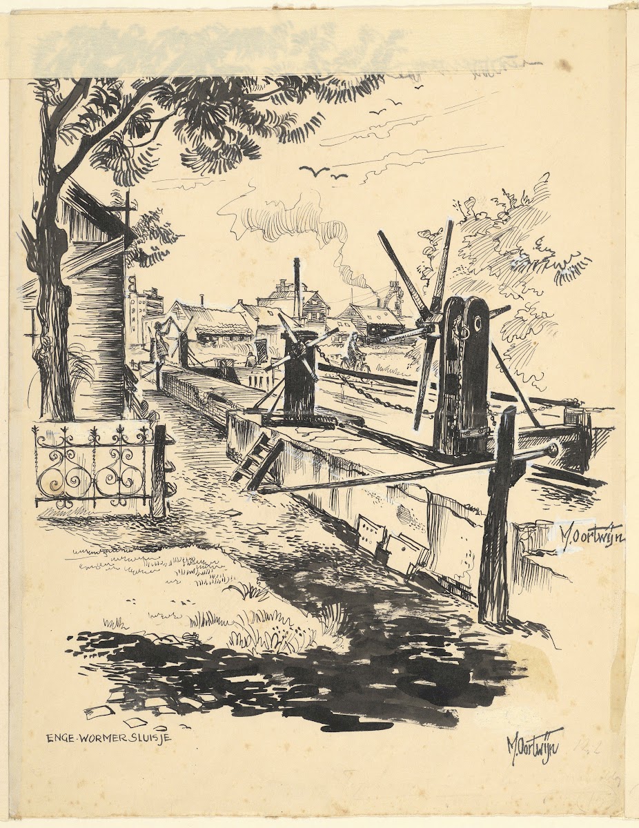 Het Enge Wormer sluis te 1951