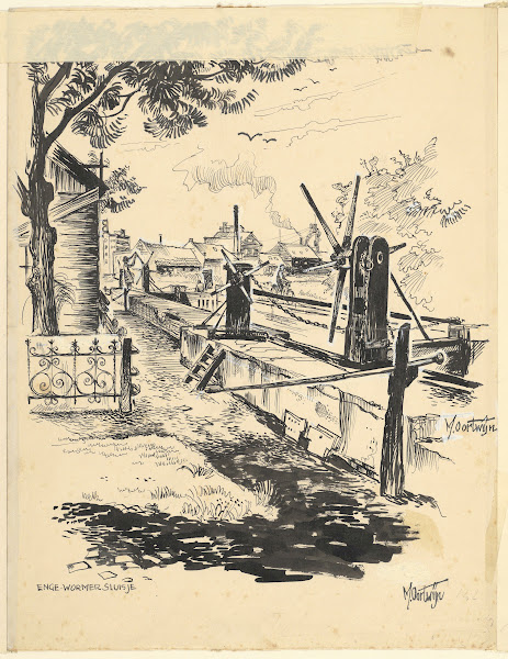 Het Enge Wormer sluis te 1951