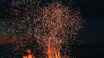 Bonfire, Campfire, Camping, Heat, Fire 4K iPhone Wallpaper Background