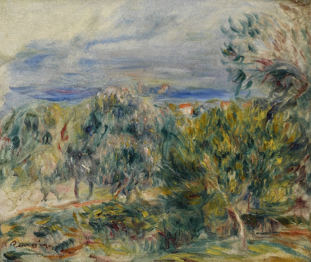 Paysage à Cagnes circa 1910