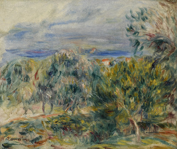 Paysage à Cagnes circa 1910