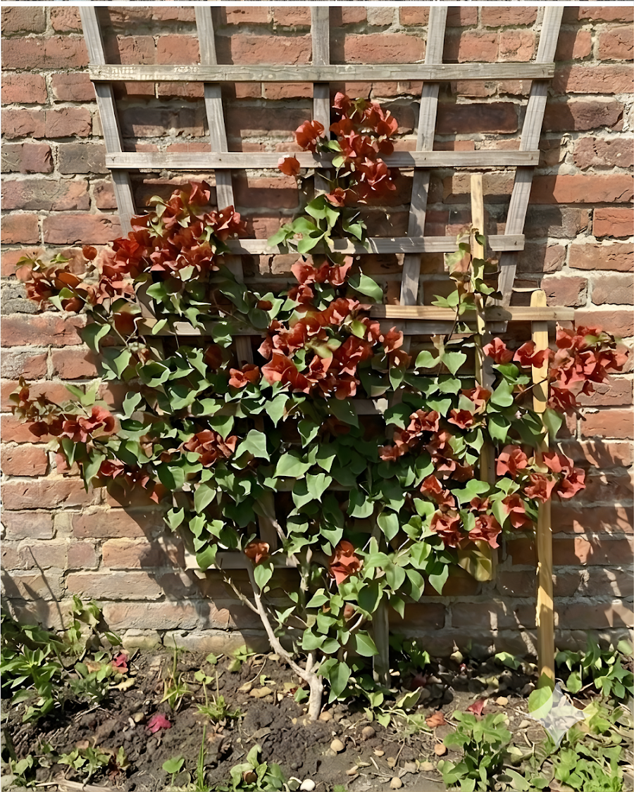 Imported Chocolate Brown Bougainvillea Plant — view 1