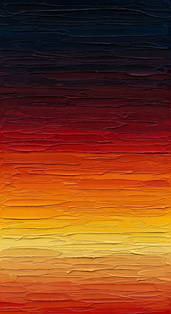 Impasto Oil Painting Texture Sunset Gradient Palette - Free mobile Wallpaper