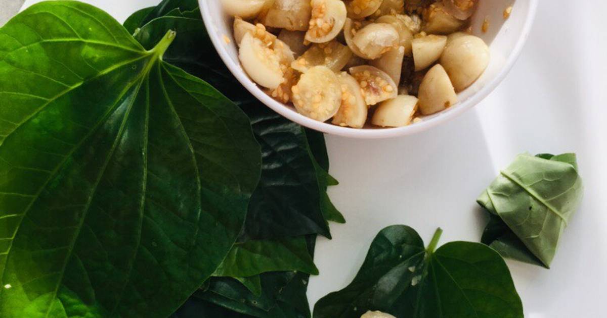 Lá lốt têm cà pháo chua ngọt