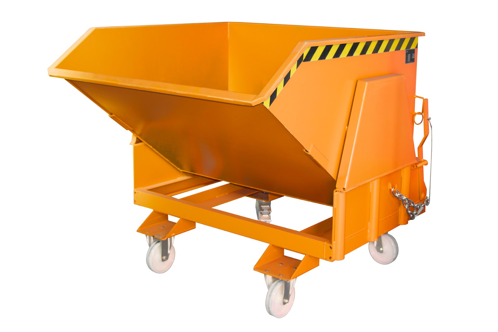 Kiepcontainer BK 100, gelakt, Geeloranje