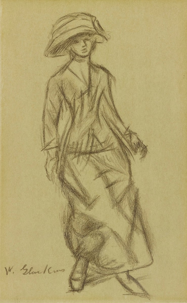 Woman Walking circa 1903