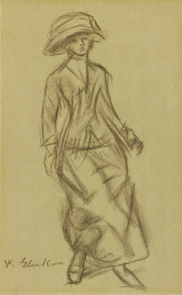 Woman Walking circa 1903