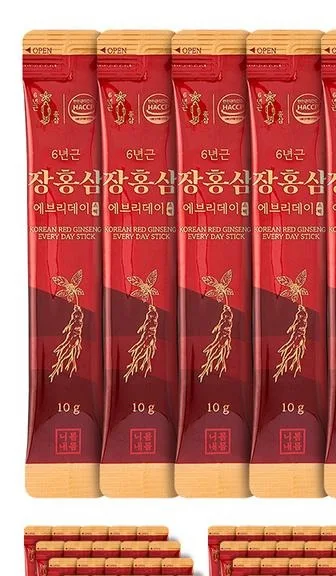 6년근 장홍삼 에브리데이 스틱 근접 컷