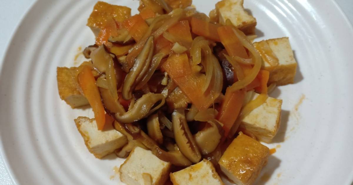 Đậu hũ sốt nấm