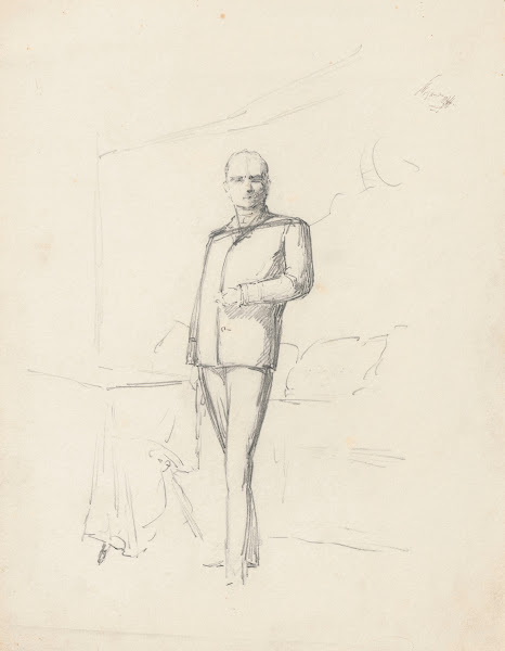 Sketch for Antoni Bohdanowiczs portrait 1888