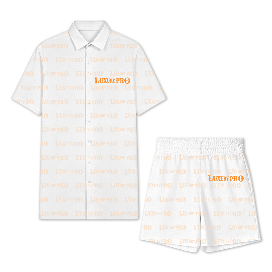 Regular Collar Shirt & Unisex Beach Shorts Set