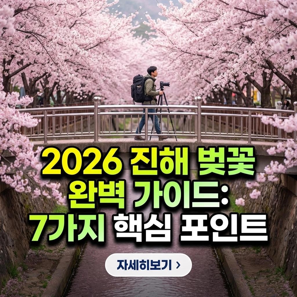 2026 진해 벚꽃 완벽 가이드: 7가지 핵심 포인트