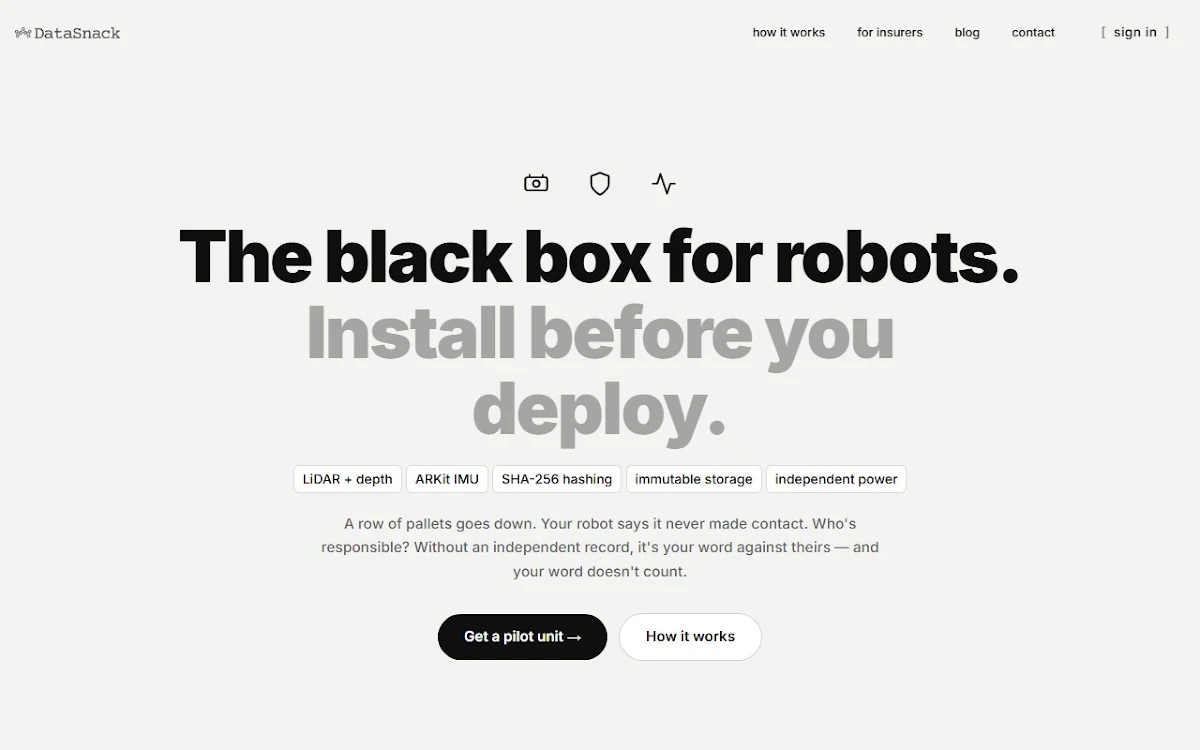 Captura de DataSnack