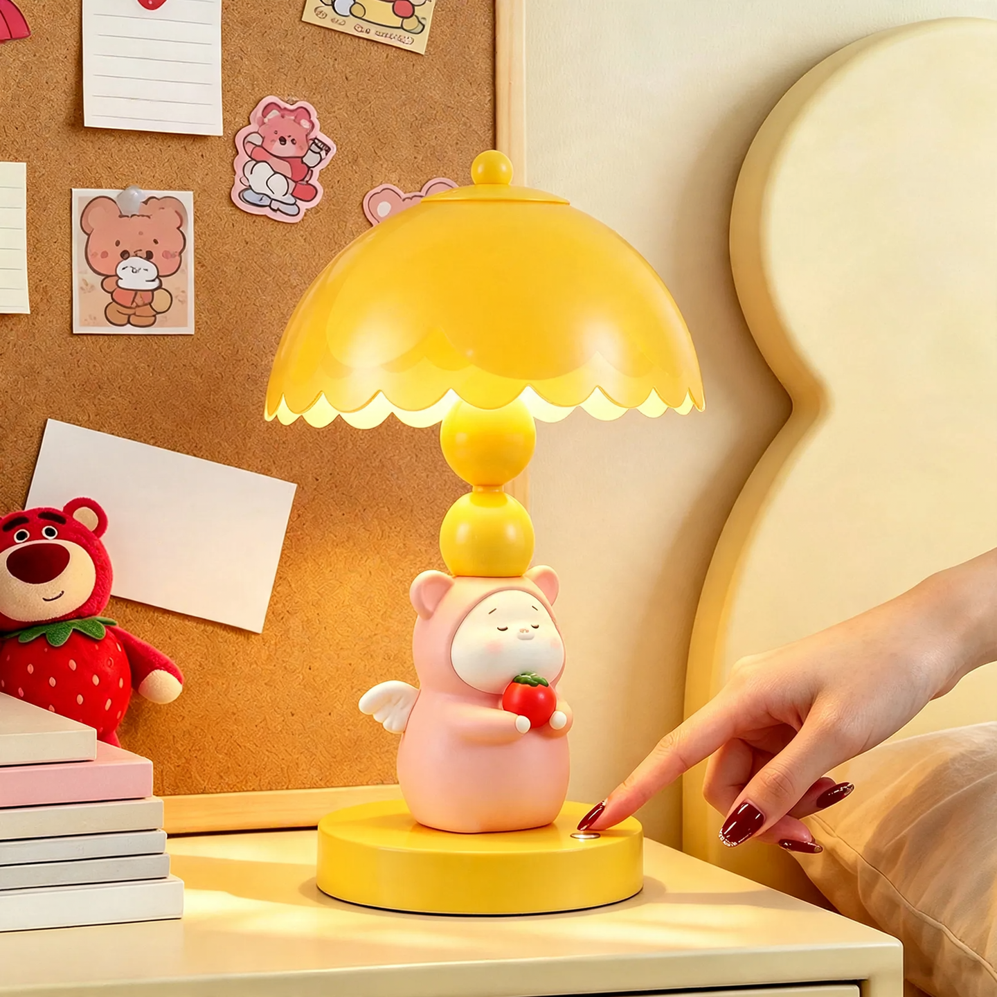 Cartoon Angel Pig Table Lamp