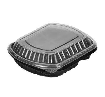 PET Tray 1 Compartment L: 25 cm W: 21.5 cm H: 3.6 cm