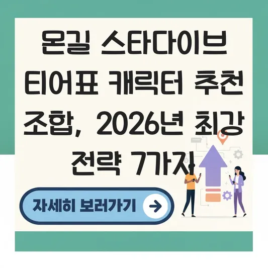 몬길 스타다이브 티어표 캐릭터 추천 조합
