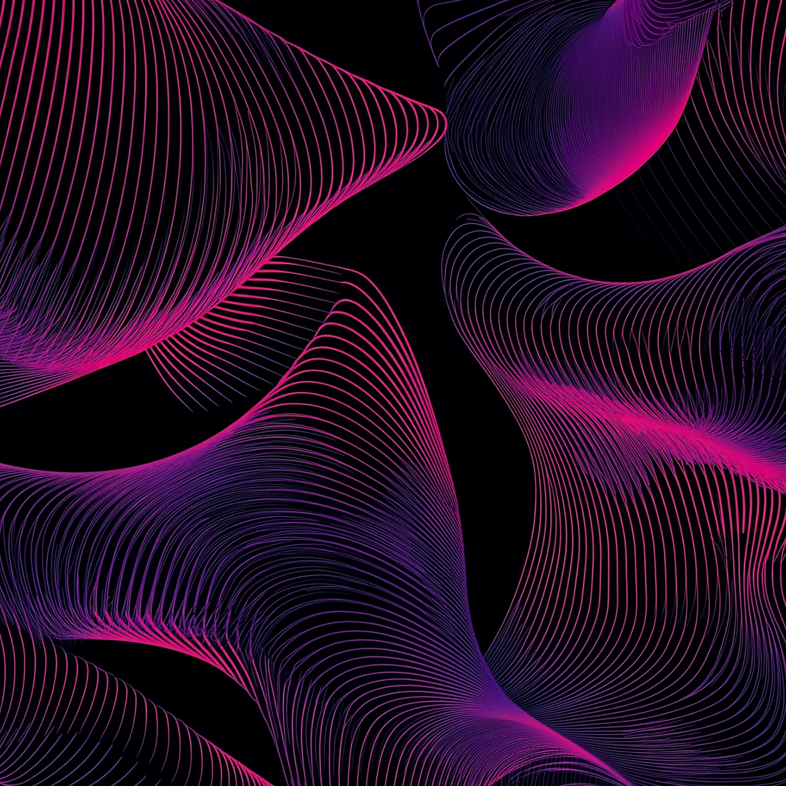 Download Abstract, Lines, Curves, Neon Full HD iPhone