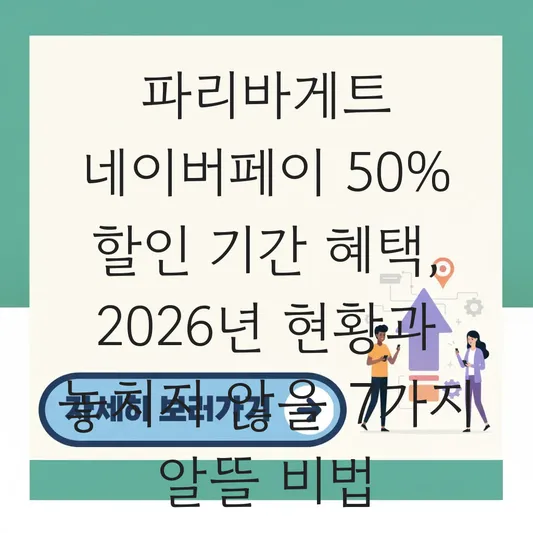 파리바게트 네이버페이 50% 할인 기간 혜택
