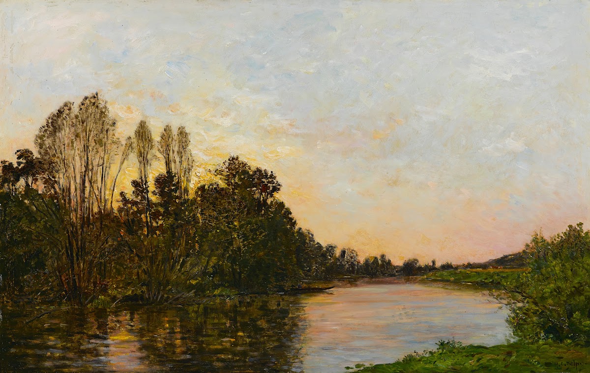 Soleil couchant près Mantes