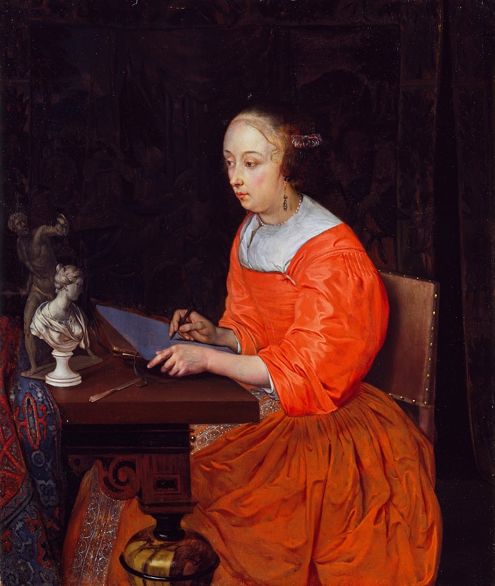 A Lady Drawing c 1665
