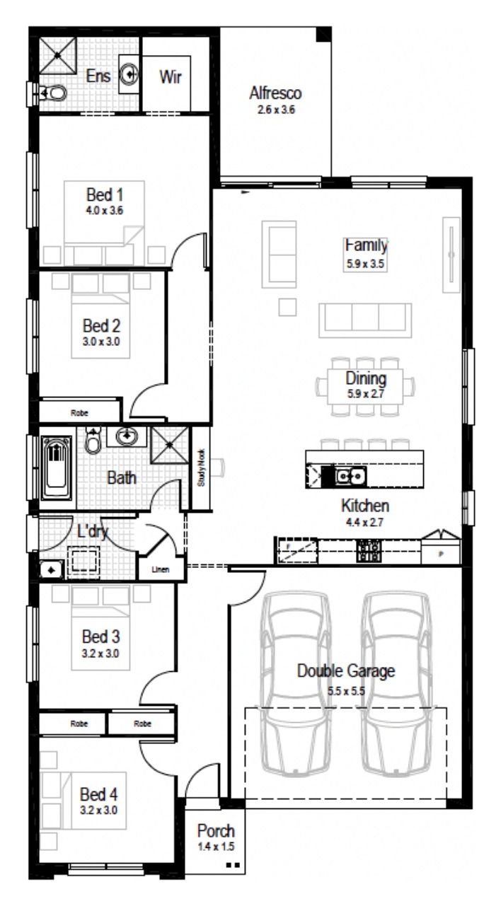 House and Land Investment Property in Millfield, NSW (4.17% Yield) | Aus Investment Properties - Floor Plan 1