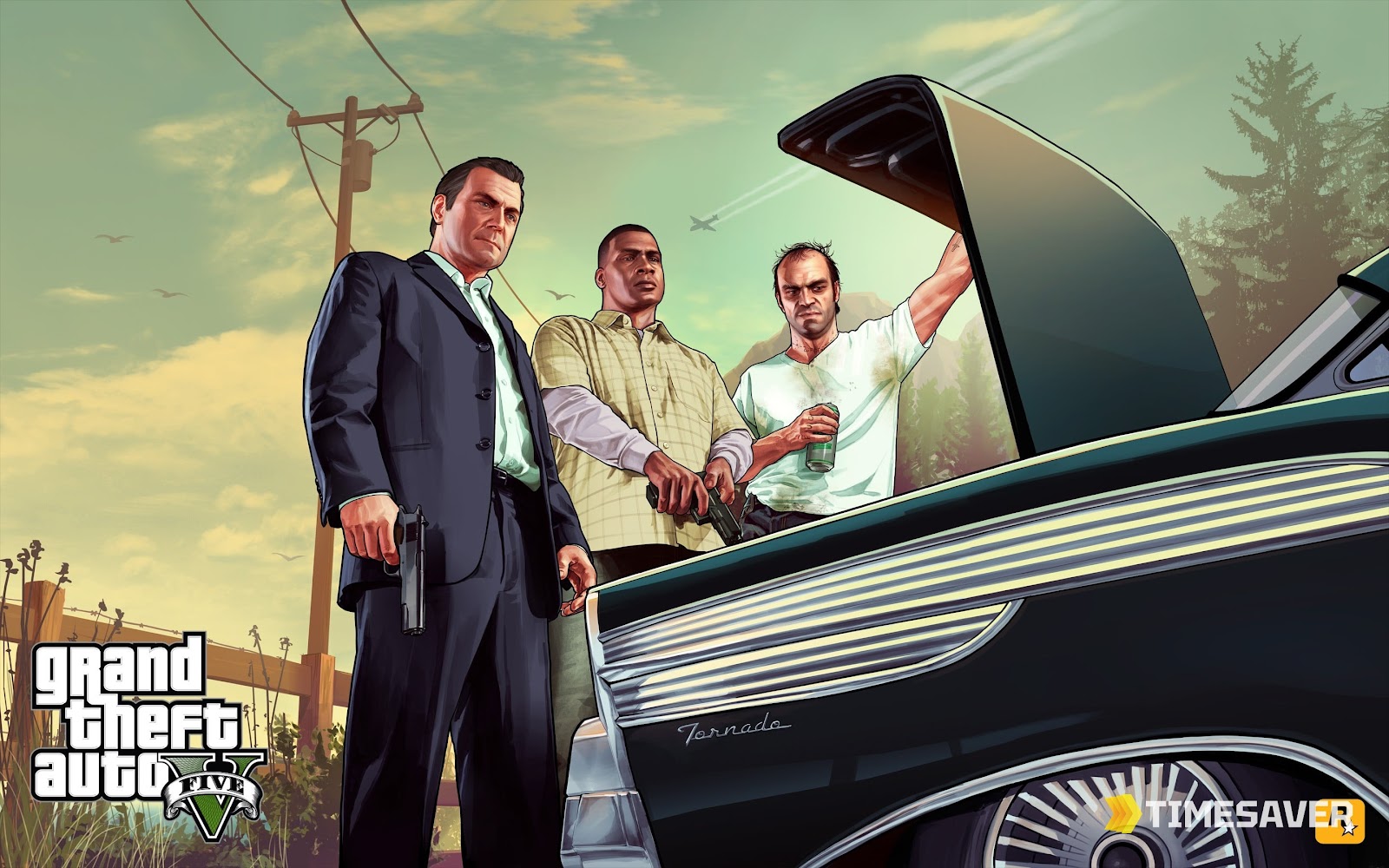 Michael, Franklin and Trevor — GTA 5's three protagonists, the trio GTA 6 replaces with a duo