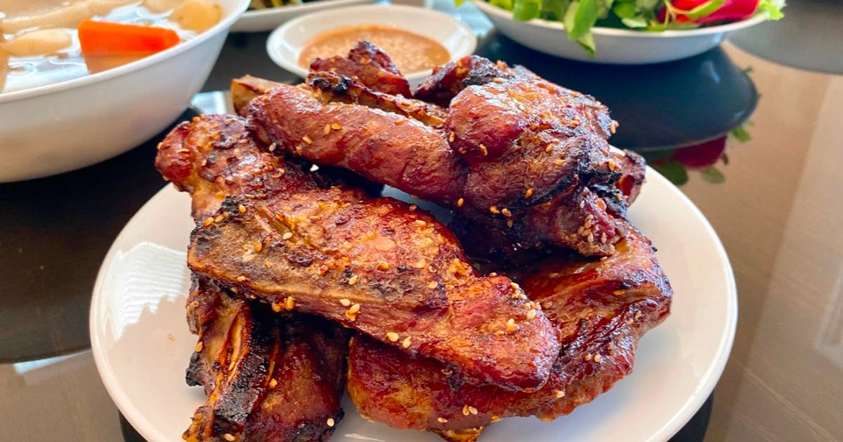 Cốt Lết Heo Nướng Mè